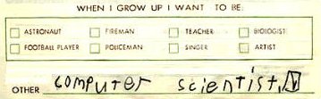 This is what I wrote in a 3rd grade report card book